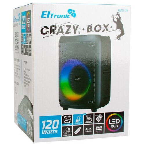Колонка 05 20-39 CRAZY BOX 120 динамик 1шт525 ELTRONIC с TWS 450000₽