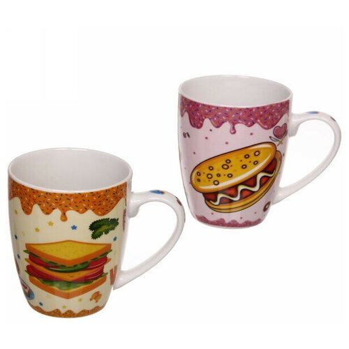 Кружка керамическая 360мл «Вкусняшки» микс