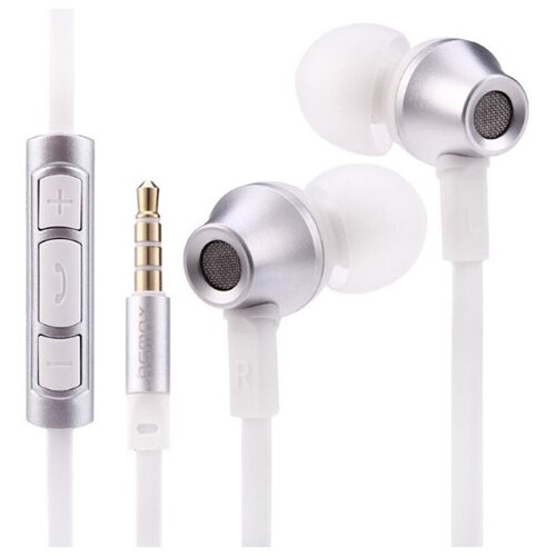 Наушники внутриканальные Remax RM-610D кабель 12м цвет серебряный 161200₽