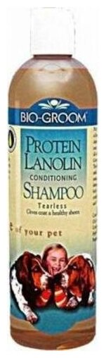 BioGroom Protein/Lanolin увлажняющий шампунь с ланолином без сульфатов 946 мл - фотография № 6