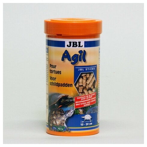 Корм JBL GMBH & CO. KG Agil в форме палочек для черепах, 1 л. (400 г.) - фотография № 2