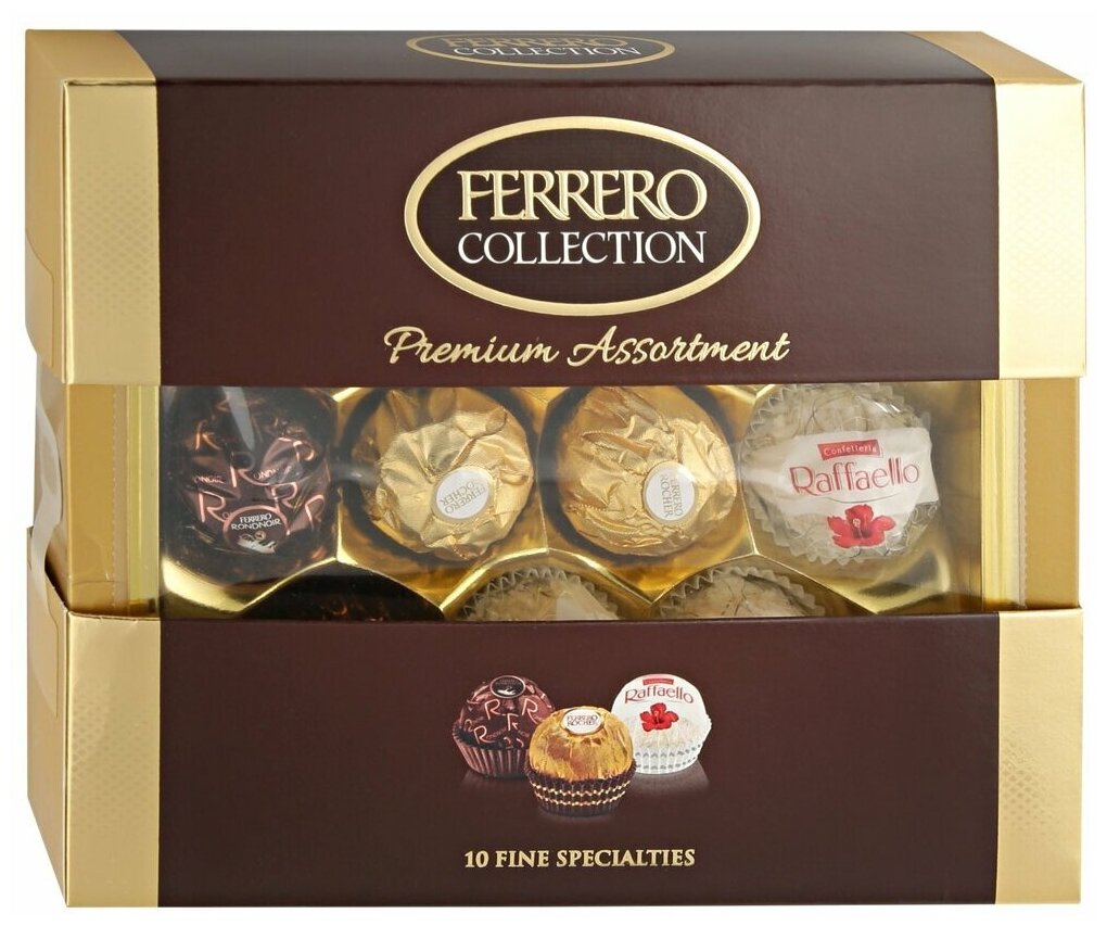 Набор шоколадных конфет ассорти Ферерро Ferrero Collection -10шт