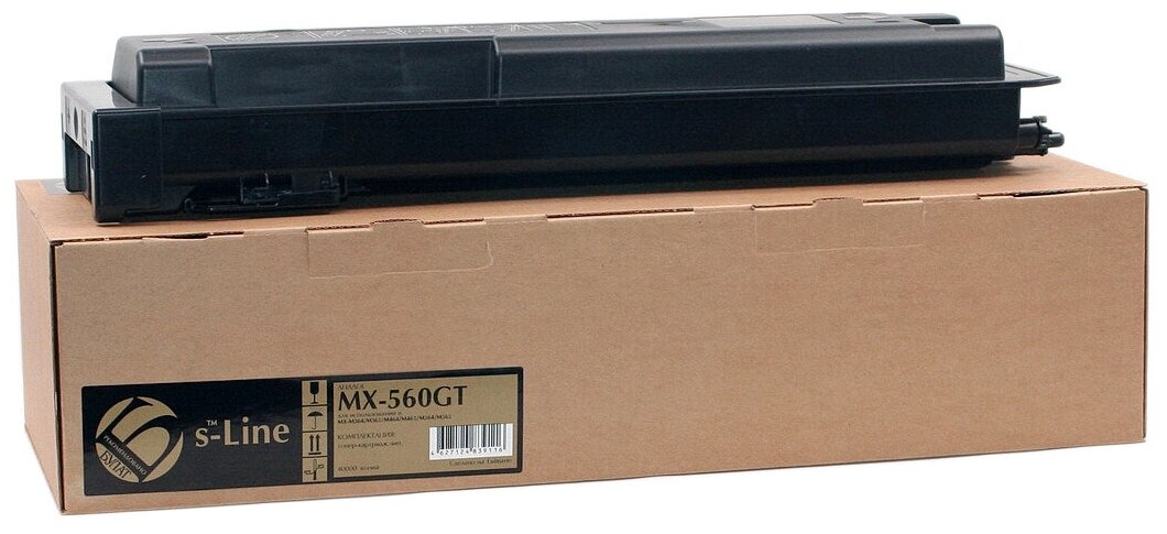 Тонер-картридж булат s-Line MX-560GT для Sharp MX-M364 (Чёрный, 40000 стр.), совместимый