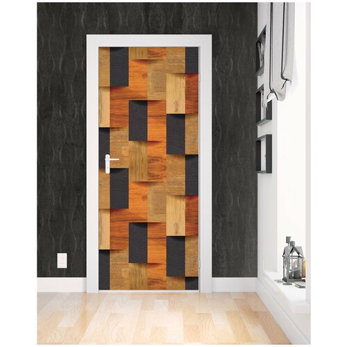 Наклейка с защитным покрытием на дверь 