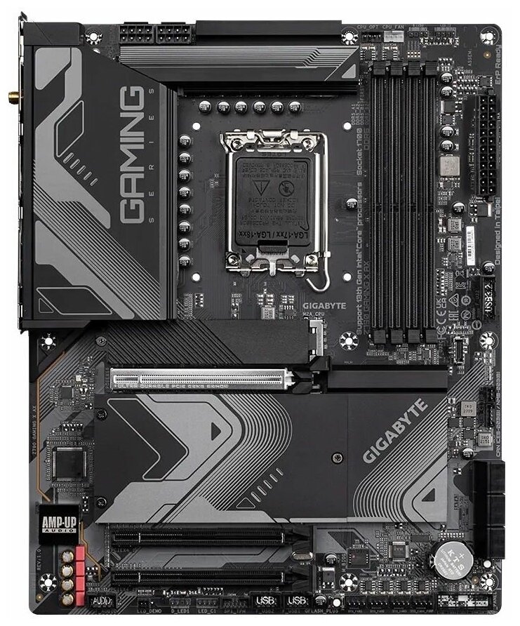 Материнская плата Gigabyte Z790 Gaming X AX, Socket 1700, IntelZ790, 4xDDR5-4800, Hdmi+dp, 3xPCI-Ex .