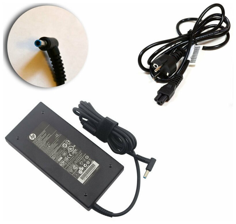 Для HP OMEN 15-ce074ur Зарядное устройство блок питания ноутбука (Зарядка адаптер + сетевой кабель)