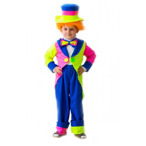 фото Карнавальный костюм клоун в шляпе 5-7 лет 122-134 нет бренда