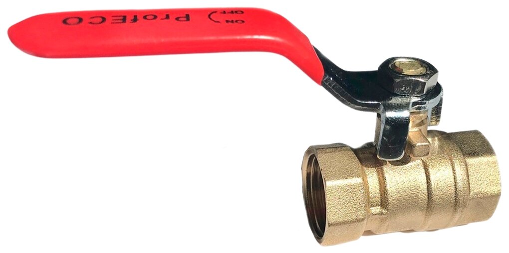 фото Кран шаровый ProfECO PE-12FFL латунь