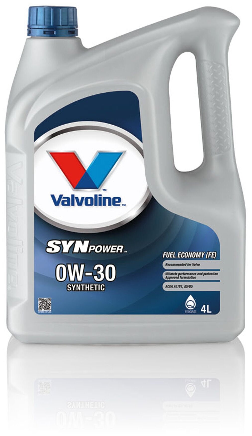 Синтетическое моторное масло VALVOLINE SynPower FE 0W-30, 4 л, 4 кг