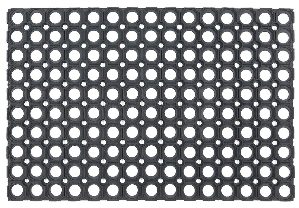 Придверный коврик SunStep Грязесборный, ячеистый, черный, 1 х 0.5 м - фотография № 1