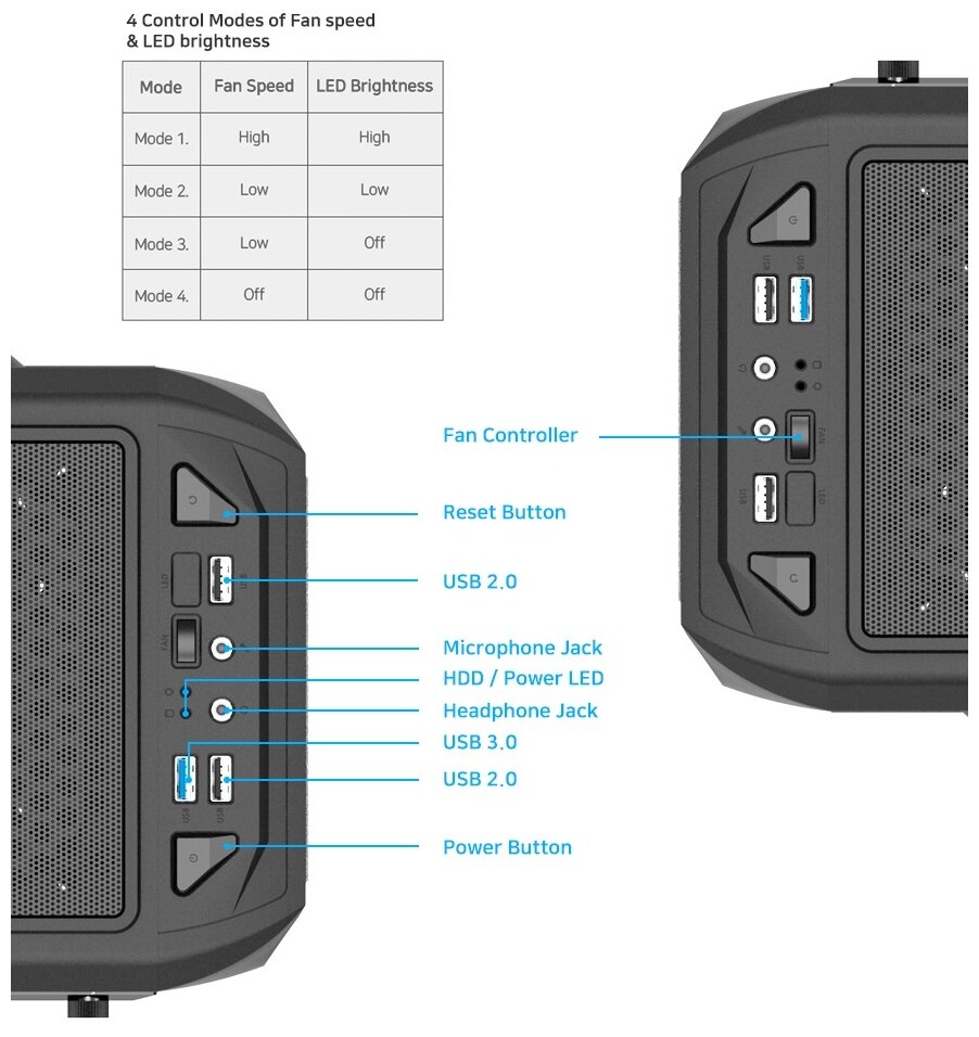 Корпус Zalman N5 MF Black (без БП)