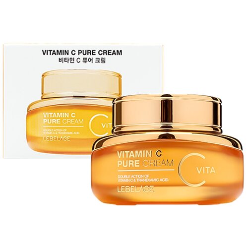 Крем для сияния кожи лица с витамином С и транексамовой кислотой [Lebelage] Vitamin C Pure Cream