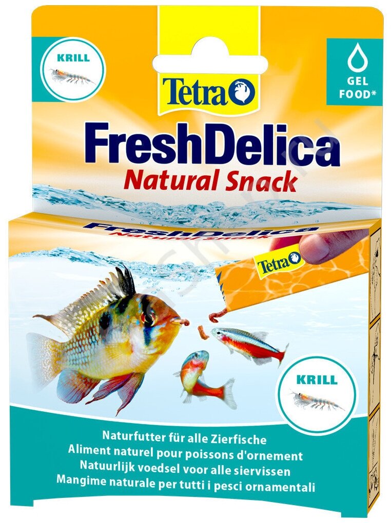 TETRA FRESHDELICA KRILL корм для рыб креветка в желе (48 гр) - фотография № 8