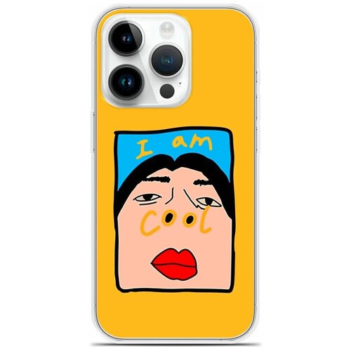 Силиконовый чехол на Apple iPhone 14 Pro i am cool / для Эпл Айфон 14 Про