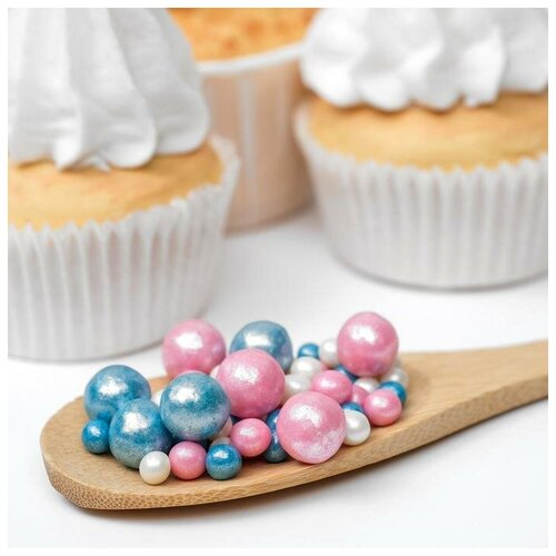 голубой, серебристый, розовый, белый