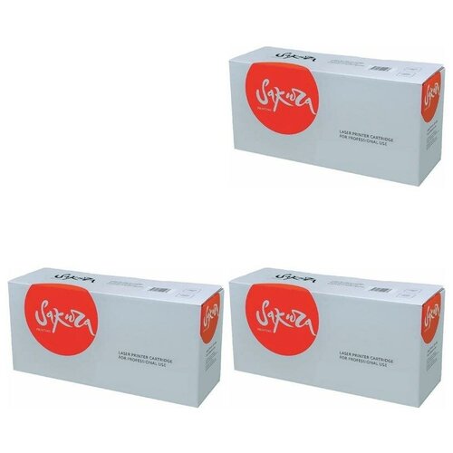 Sakura Картриджи комплектом совместимые Сакура Sakura SACRG057-3PK Cartridge 057 BK черный 9.3K