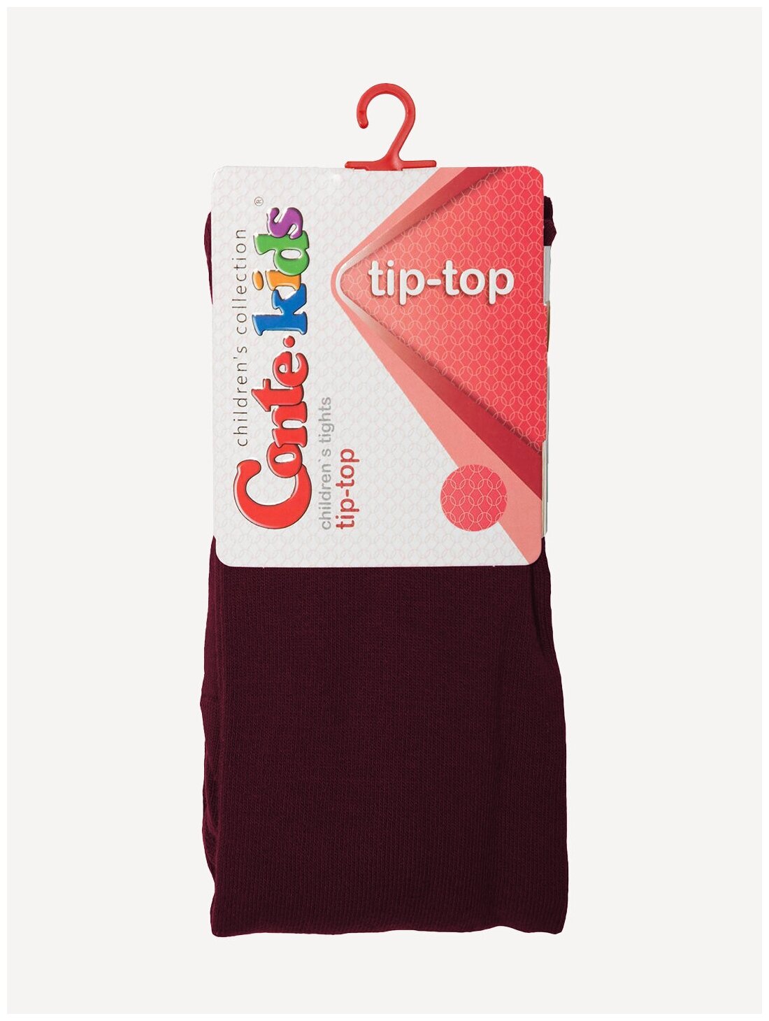 Колготки детские классической толщины из хлопка и LYCRA® Conte-kids TiP-TOP, размер 116-122, цвет 000-Тёмно-бордовый