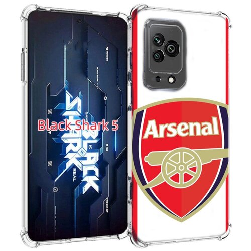 Чехол MyPads фк арсенал лондон мужской для Xiaomi Black Shark 5 задняя-панель-накладка-бампер