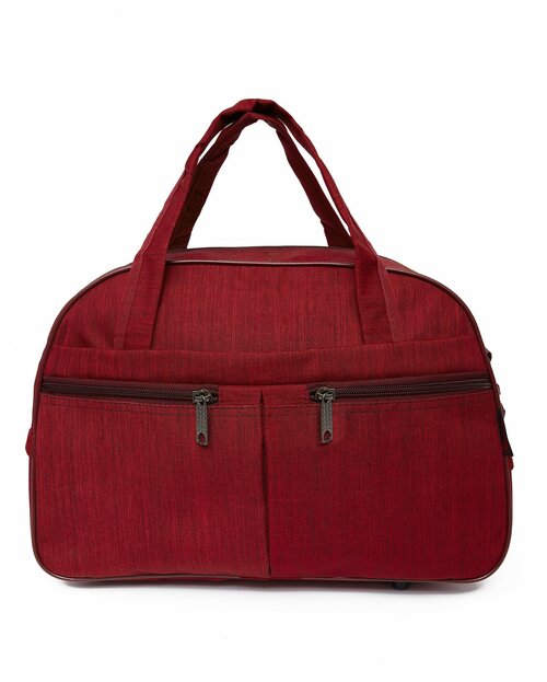 Саквояж Bags-art, 31 л, 48х32х20 см, ручная кладь, плечевой ремень, красный