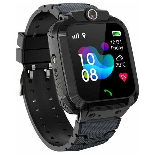 Детские часы Y99C с Sim-картой с кнопкой SOS GPS водонепроницаемые селфи камера для IOS Android черный 646100₽