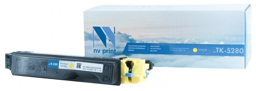 Картридж NV Print TK-5280 Yellow для принтеров Kyocera Ecosys P6235cdn/ M6235cidn/ M6635cidn, 11000 страниц