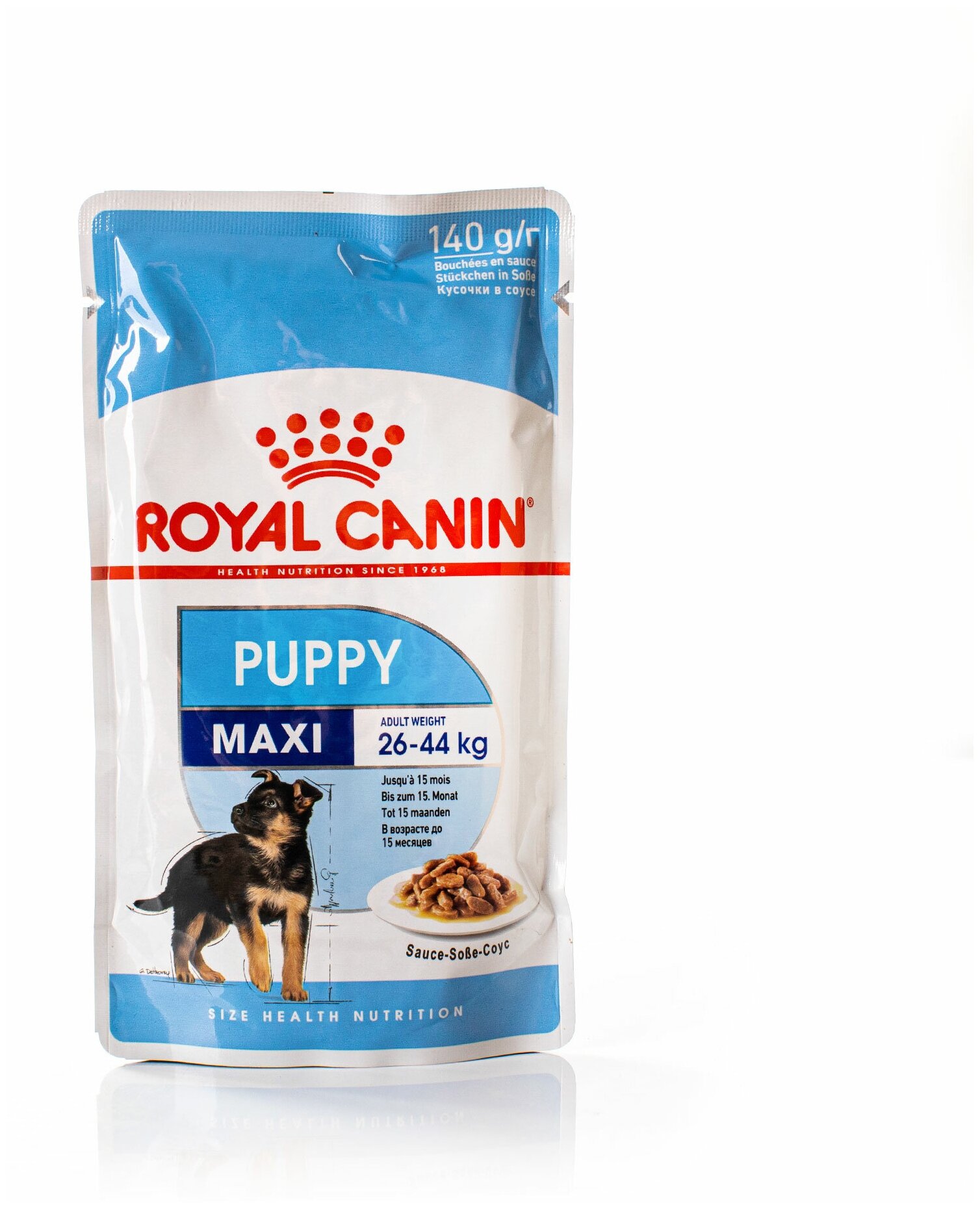 Пауч Royal Canin Maxi Puppy для щенков крупных пород в соусе 140г 191085