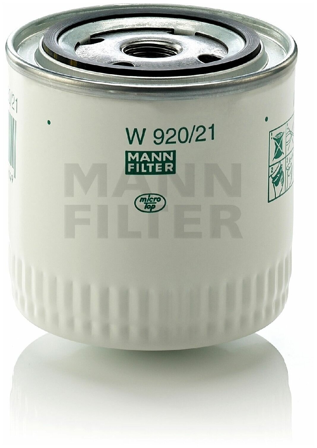 Масляный фильтр MANN-FILTER W920/21 ВАЗ УАЗ ГАЗ