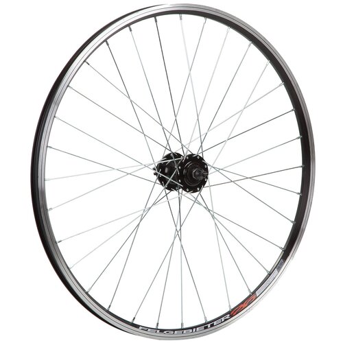 фото Колесо 26" переднее 32 спицы двойной обод (колесо 26" перед двустен.обод 32 отв., втулка sf b07f алюм под диск 6 болтов, эксцентрик, про) felgebieter