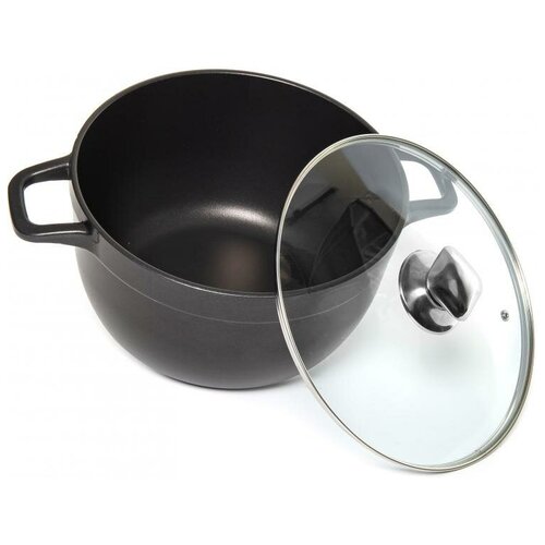 Кастрюля TALKO 6 л с антипригарным покрытием и стеклянной крышкой (172594)