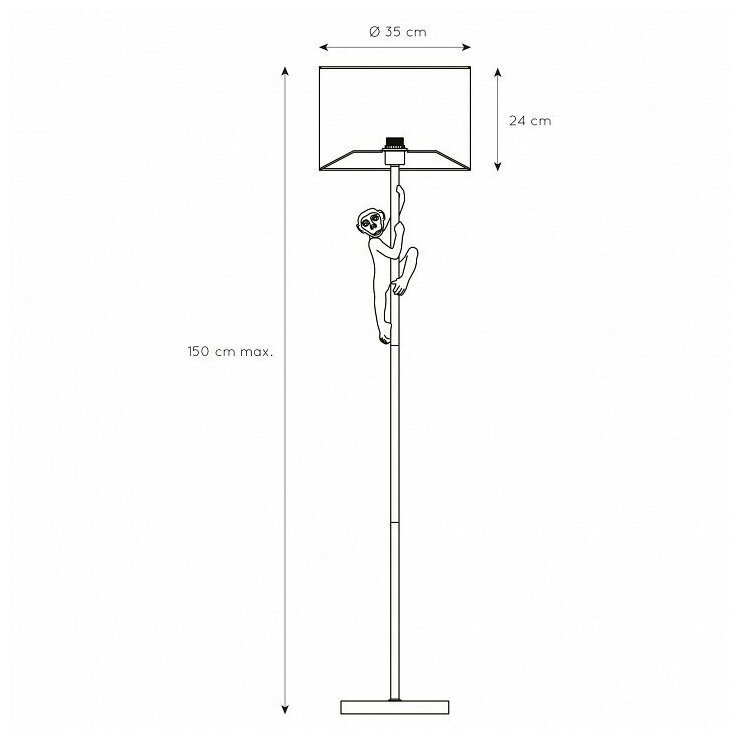 Торшер Lucide Extravaganza Chimp - фото №3