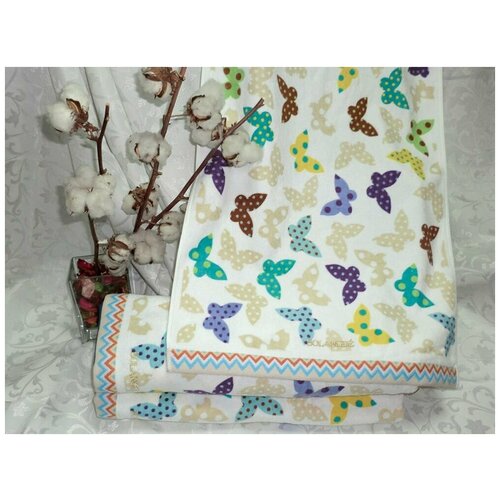 Полотенце BOLANDGE Япония руки бабочки зеленые 34*78 А 2038