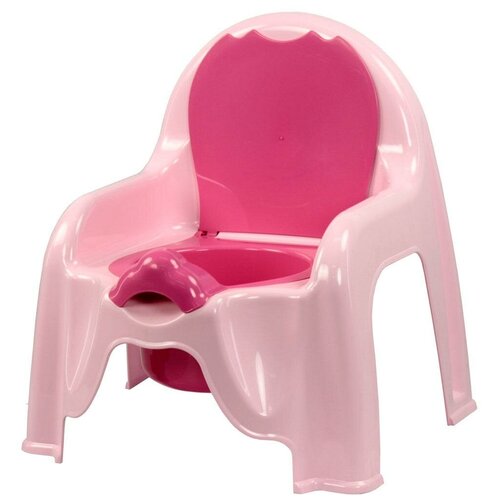 Альтернатива Детский горшок-стульчик 325х300х345 мм, Альтернатива, розовый горшок для цветов пластик 3 5 л 17х21 5 см для орхидей белый альтернатива м1606