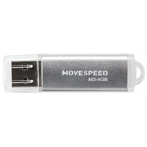 USB Flash Drive 4Gb - Move Speed M3 Silver M3-4G