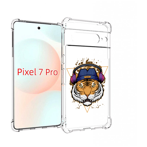Чехол MyPads Тигр-Свэг для Google Pixel 7 Pro задняя-панель-накладка-бампер