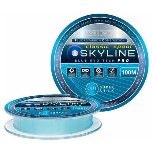 фото Леска летняя sprut evotech classic blue 0,455mm/100m