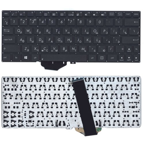 Клавиатура для ноутбука Asus Vivobook X102 черная без рамки 1487₽