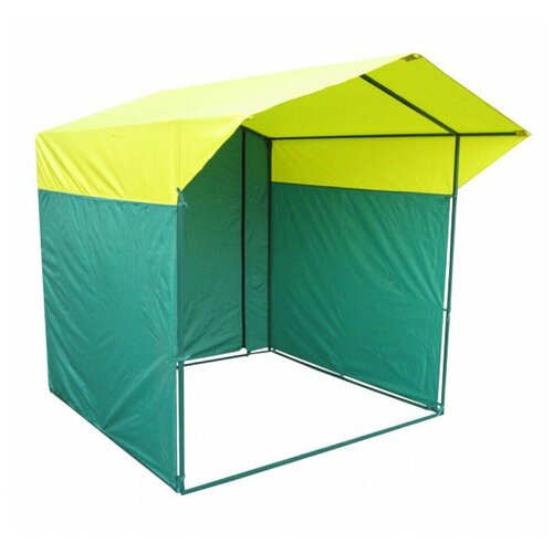 Палатка Митек Домик 1.5х1.5 желто-зеленый палатка торговая митек домик 4 0х3 0 к труба 20х20 желто зеленый