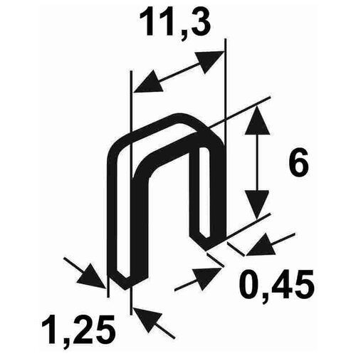 Скобы Rapid 73/6 (5М) для степлера, тип 73