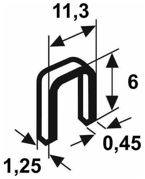 Скобы Rapid 73/6 (5М) для степлера, тип 73