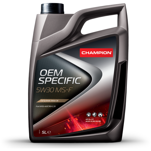 Моторное синтетическое масло CHAMPION OEM SPECIFIC 5W30 MS-F (FORD) 5л 8209512