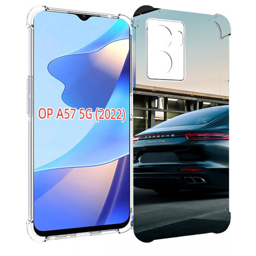 Чехол MyPads porsche порш 4 для OPPO A57 5G(2022) задняя-панель-накладка-бампер