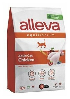 Сухой корм ALLEVA Equilibrium Cat Adult Chicken для взрослых кошек с курицей 1,5 кг 1110 - фотография № 8