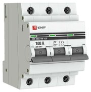 Выключатель нагрузки 3п 100А ВН-125 PROxima, EKF SL125-3-100-PRO (1 шт.)