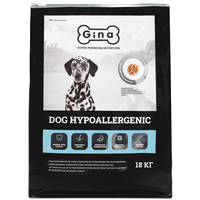 Корм для собак сухой Gina Dog Hypoallergenic гипоаллергенный, индейка, утка, тунец 18 кг
