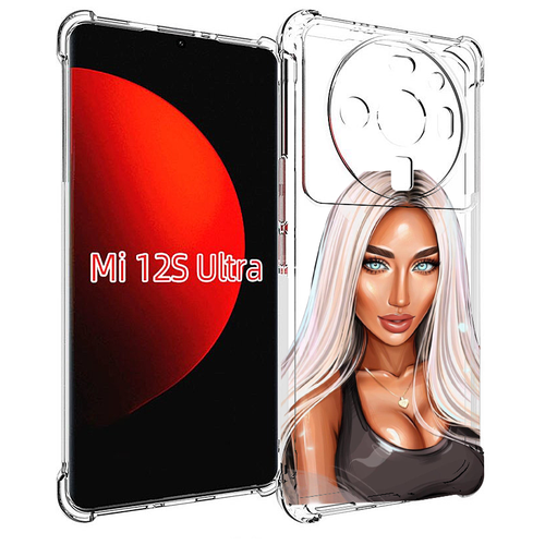 Чехол MyPads Блондинка женский для Xiaomi 12S Ultra задняя-панель-накладка-бампер