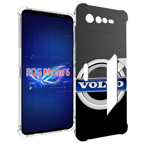 Чехол MyPads volco вольво 2 мужской для Asus ROG Phone 6 задняя-панель-накладка-бампер