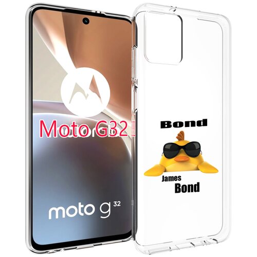Чехол MyPads бонд для Motorola Moto G32 задняя-панель-накладка-бампер чехол mypads красочный орел для motorola moto g32 задняя панель накладка бампер