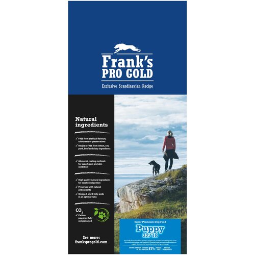Корм Frank's ProGold Puppy 32/18 для щенков, с курицей, 15 кг