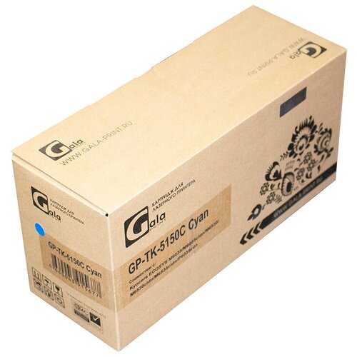 Картридж TK-5150C для Kyocera Ecosys M6035cidn, P6035cdn, M6535cidn GalaPrint голубой картридж tk 5150k для kyocera ecosys m6035cidn p6035cdn m6535cidn galaprint черный