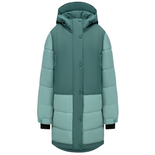 фото  куртка oldos зимняя, утепленная, подкладка, размер l/170, зеленый